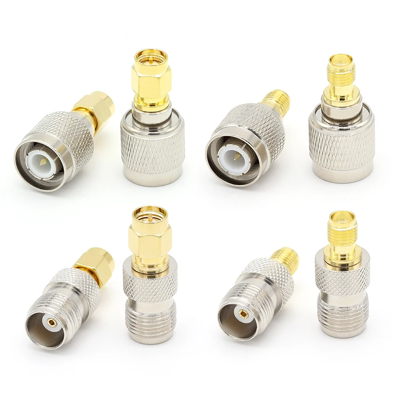 1Pcs Adapter SMA to TNC Male Plug & Female Jack Straight RF COAXIAL Connector 50ohm Wire Terminals