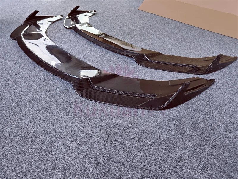 تستخدم لامبورغيني هوراكان LP580 LP610 RZ نمط ألياف الكربون مزورة نمط الجبهة الشفة المصد الأمامي حافة طقم الجسم