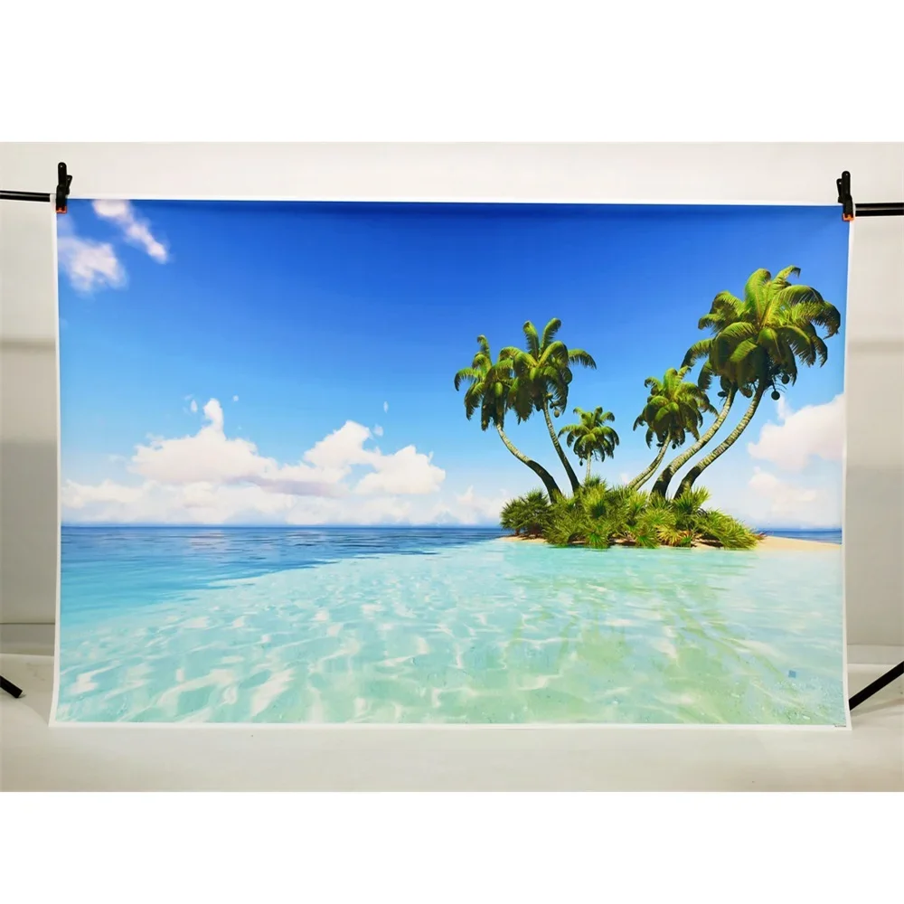 Tropical Sea Beach Photography Backdrop Summer Holiday Aquarium Decoration Custom Home Party Studio Photo Booth Background Props