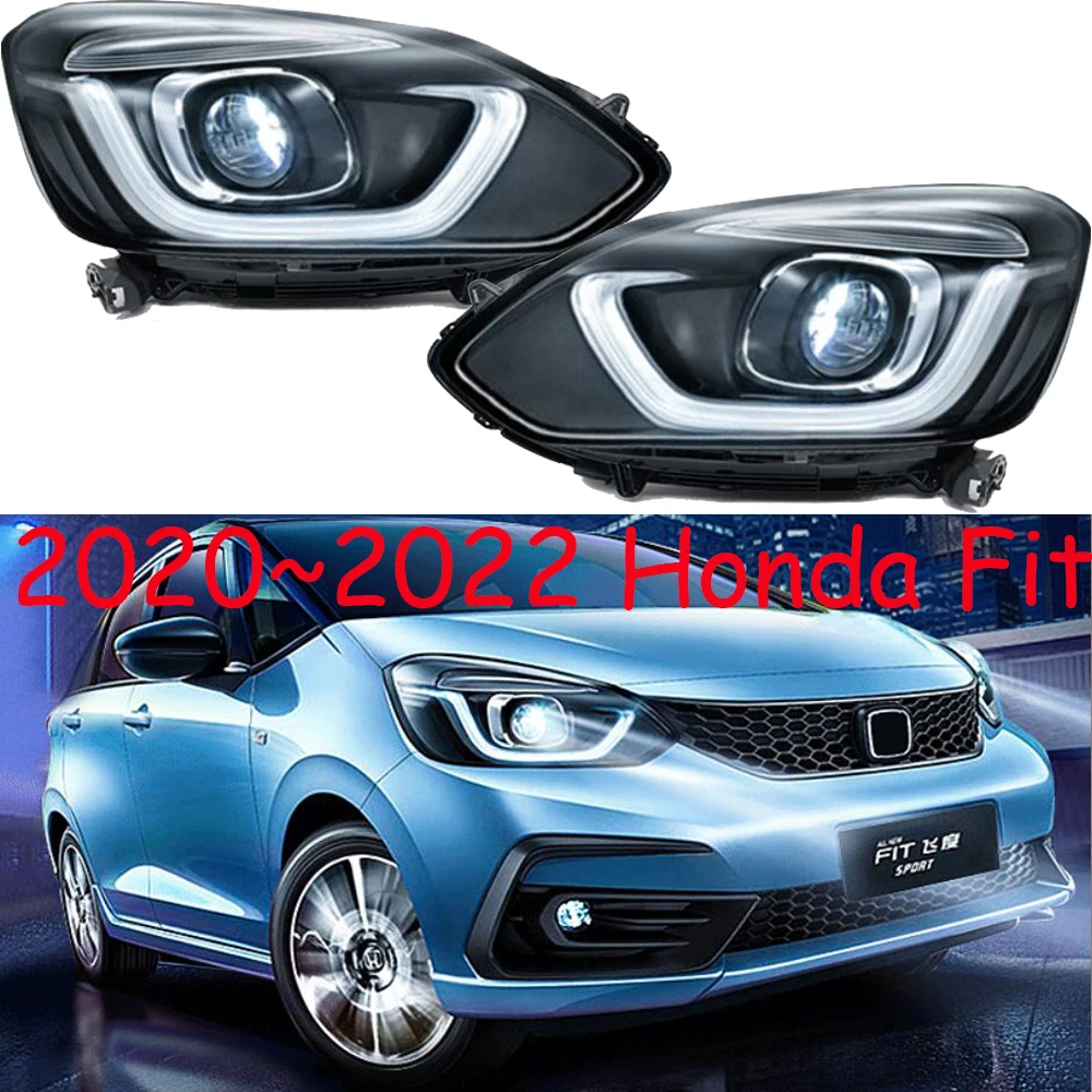 car bumper headlamp Jazz Fit headlight 2020~2022y LED DRL car accessories HID xenon fit fog lamp