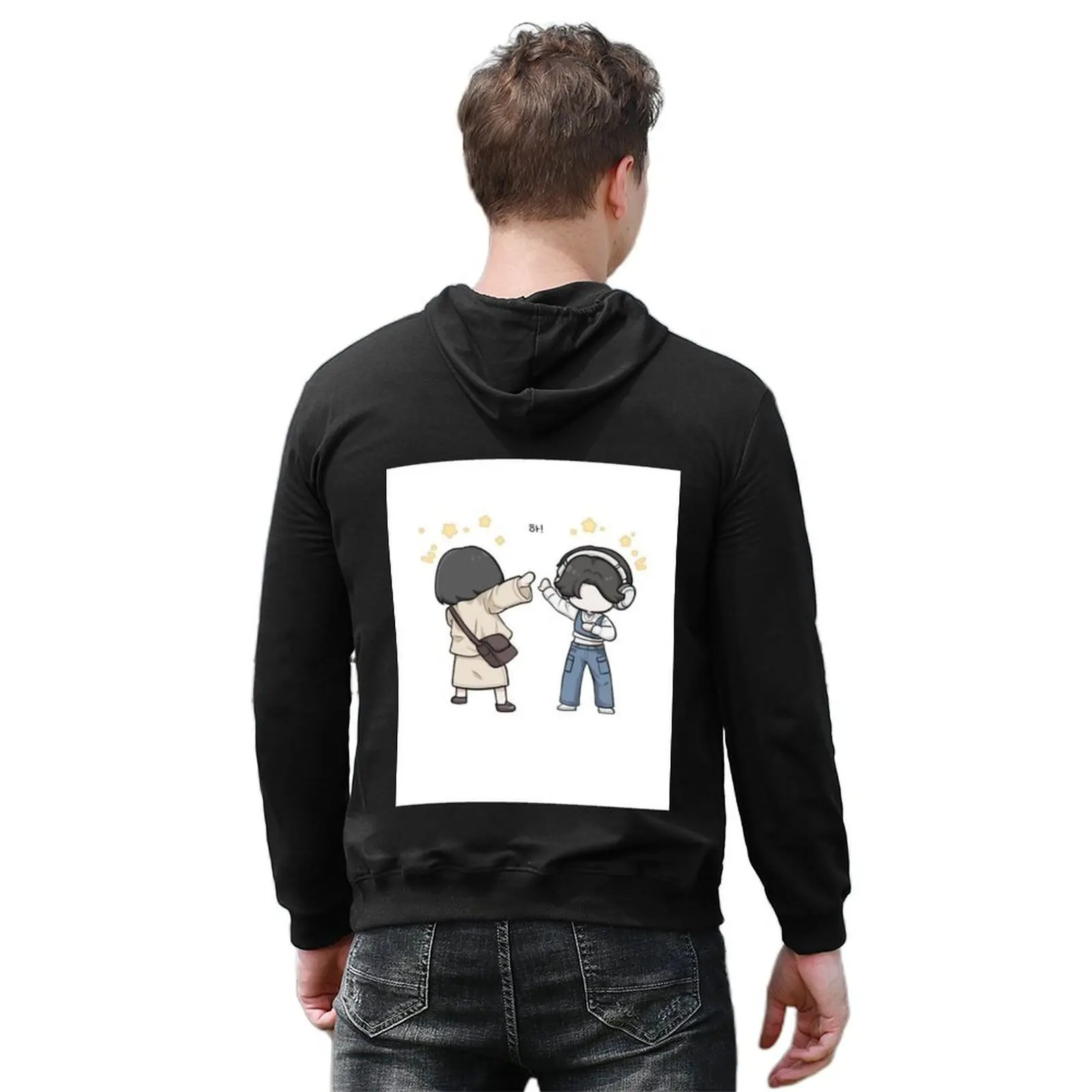 المحامي الاستثنائي وو هوديي الملابس الشتوية الكورية نمط ملابس الرجال قميص العرق الملابس الكورية هوديي المعتاد