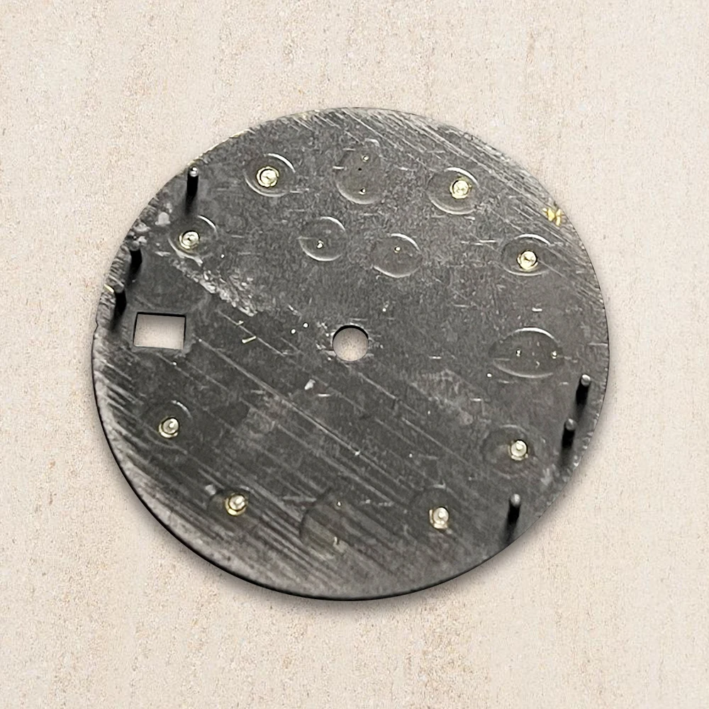 28.5mm S Logo Dial Pearl Shell Diamonds Suitable For NH35/NH36 Automatic Movement Watch