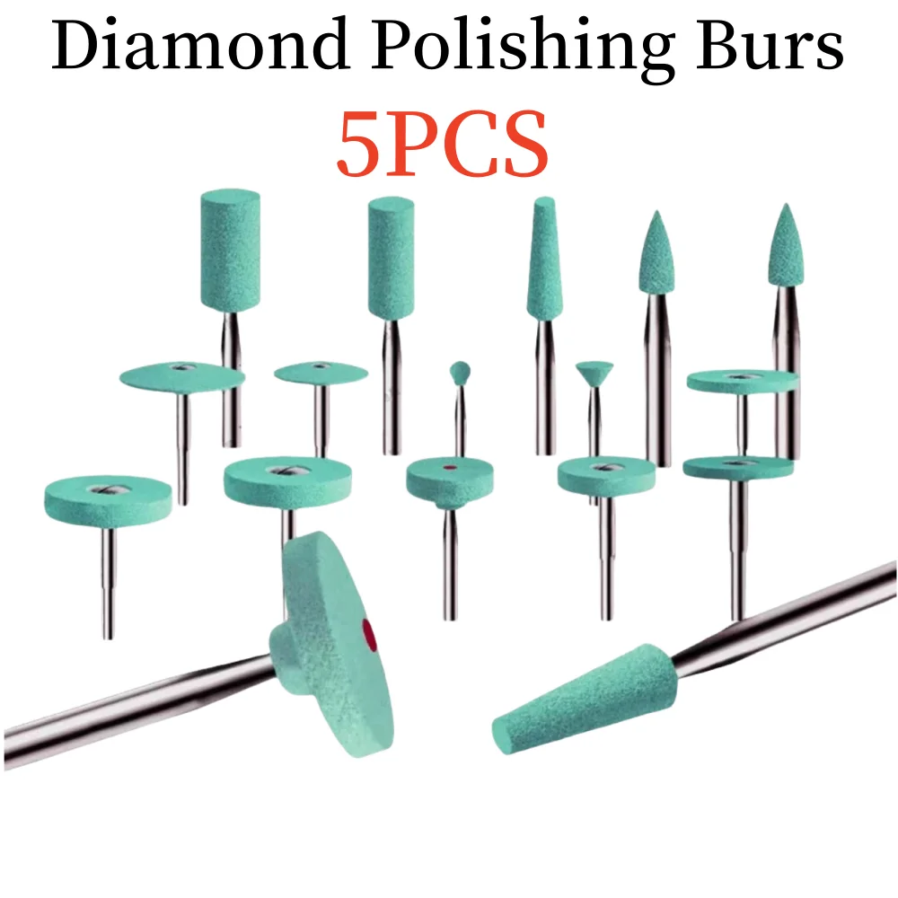 5 шт. стоматологическая алмазная полировка для циркония, средняя детальная лаборатория, шлифовальная керамика, полировщик коронок, каменные боры