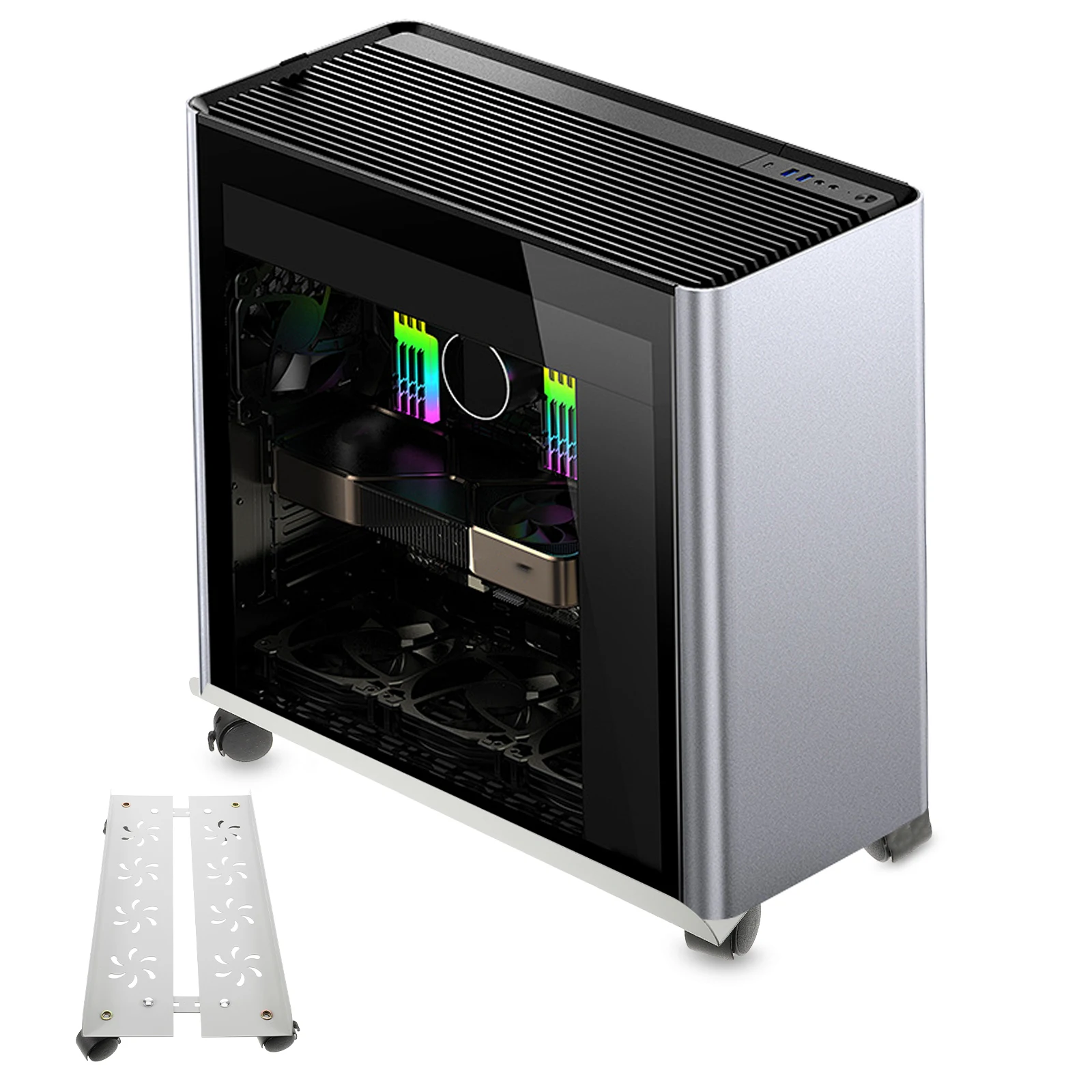 

Computer Host C Computer Holder st Wheels for Laptop Tower Carbon Steel Floor St Adjustable PC Holder