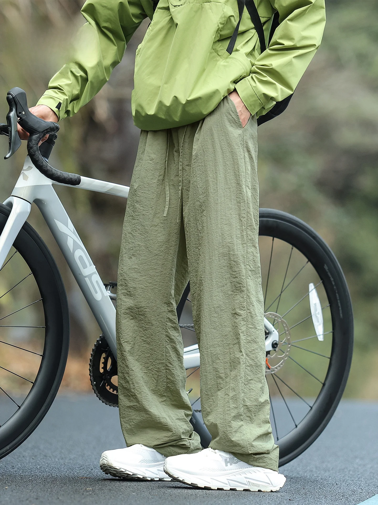 

Spirit Men's Summer Thin Casual Pants Outdoor Mountain Series Straight Leg Workwear Trousers Breathable High Elastici