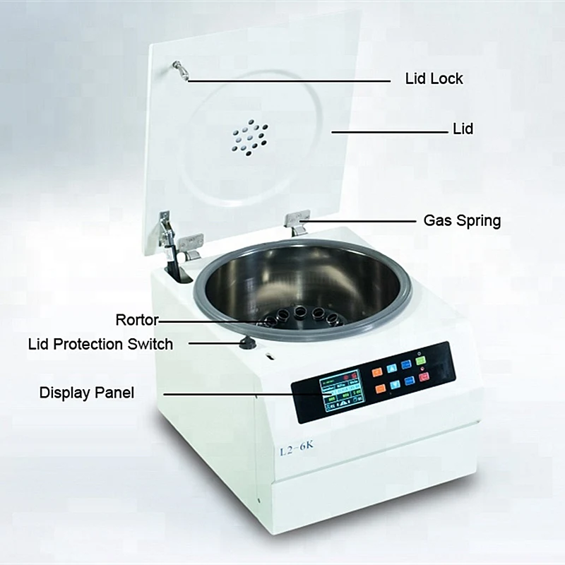 6000 rpm 4 * 50 ml tube medical electric fine laboratory centrifuge