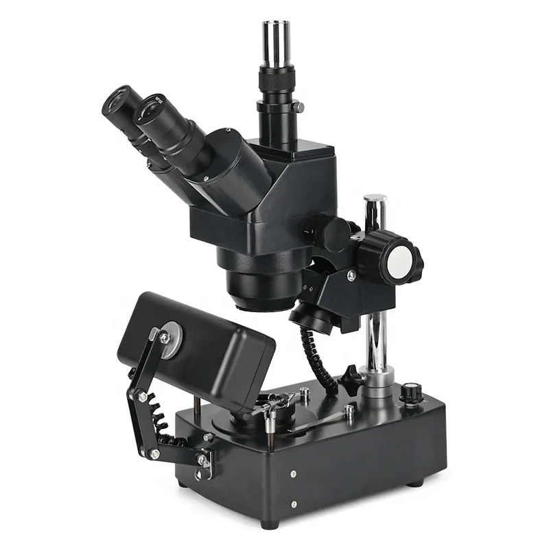 Trinocular Jewelry Gemological Dark Field Microscope for The Examination of Diamonds and Gemstones Analysis