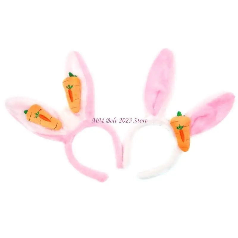 49me króliki cosplay makijaż pałąk na głowę słodkie wielkanocne nakrycia włosów opaski do włosów na nakryciu włosów na przyjęcie