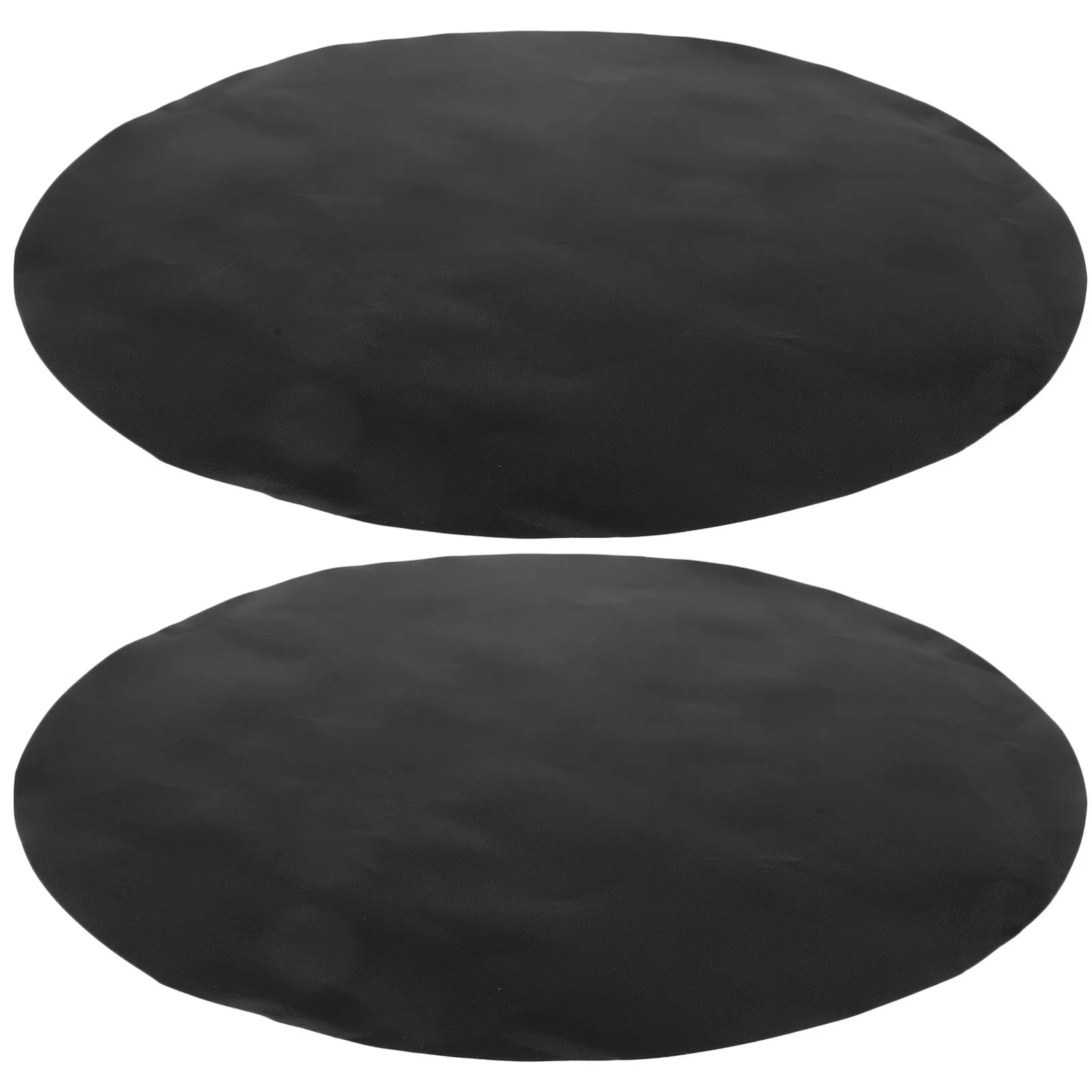 

2 Pcs BBQ Mats Nonstick Heat Resistant Round Grill Mat for Outdoor Cooking Fireproof Vegetables Bacon Fish Kebabs Easy Clean