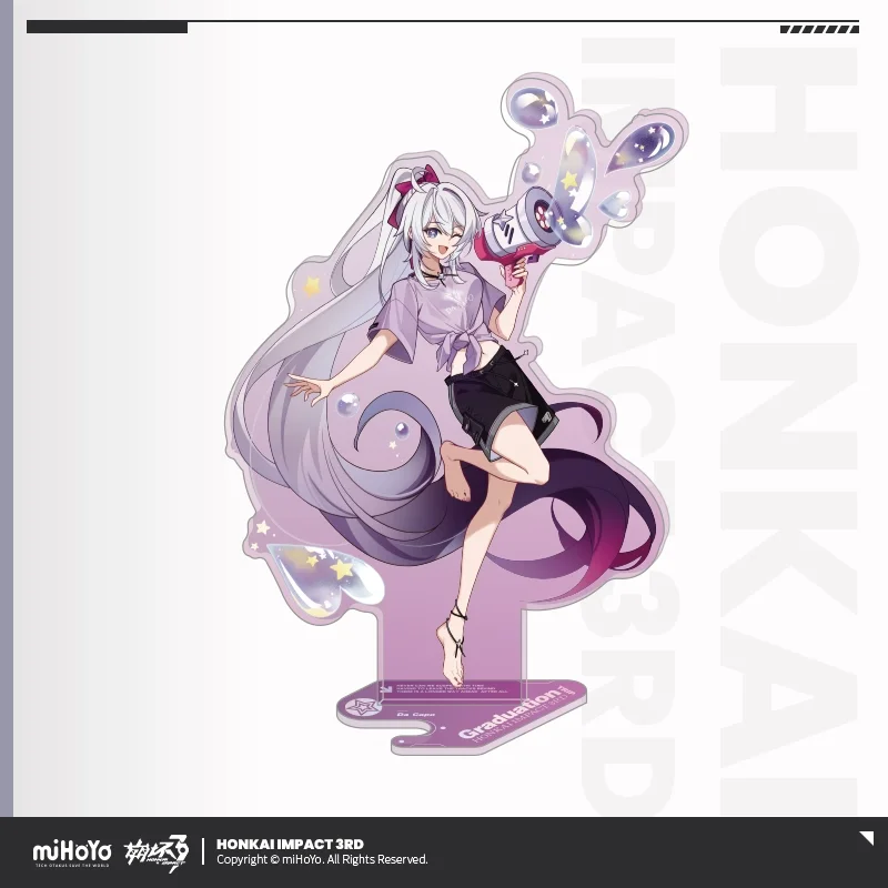 Sunsyea Honkai Impact 3rd Official Merch miHoYo Original Authentic Clothes Shopping Series Acrylic Stand Elysia Kiana Mei