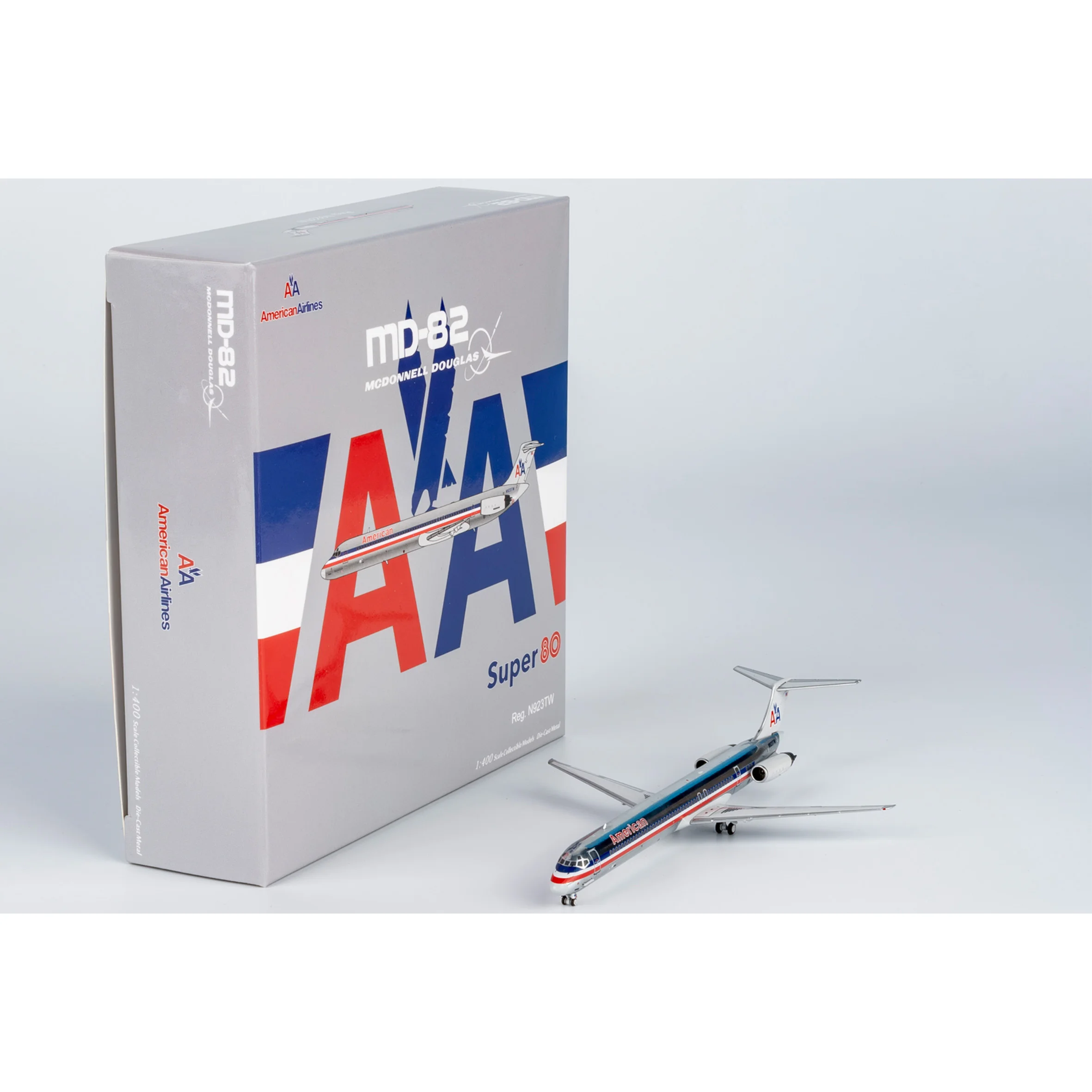 1: 400 NG 83006 US MD-82 نموذج طائرة N923TW سبيكة نموذج طائرة #6