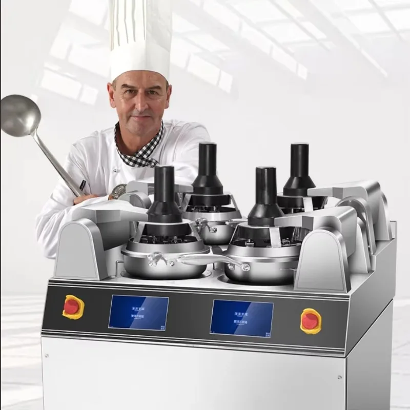 Commercial Stainless Steel Intelligent Stirring Cooking Machine Restaurant Kitchen Equipment Automatic Timing