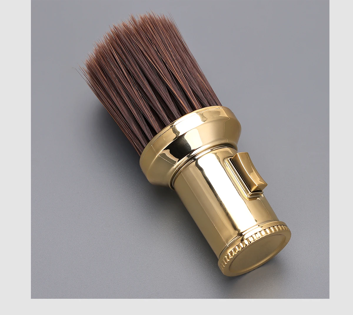 Professionelle Friseurbürste und Nacken-Staubwedel, weiche Wildschweinborsten, Haarschneide-Reinigungsbürste für Salon-Haarschneidemaschinen-Werkzeug (schwarz/weiß) – Detail 12