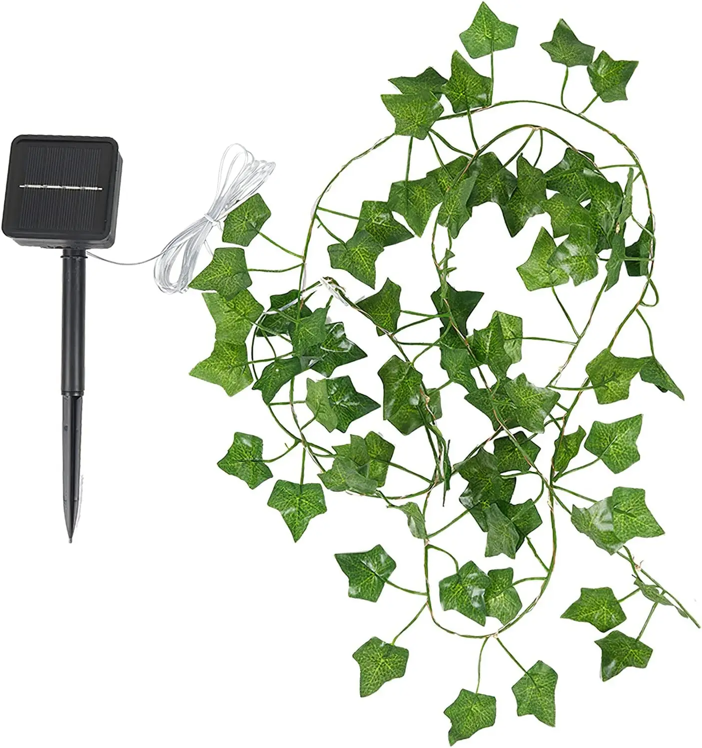 

Solar LED String Lights,Artificial Ivy Leaf Lamp Fake Ivy Garland 8 Modes Waterproof Solar Powered Maple Leaves for Garden Party