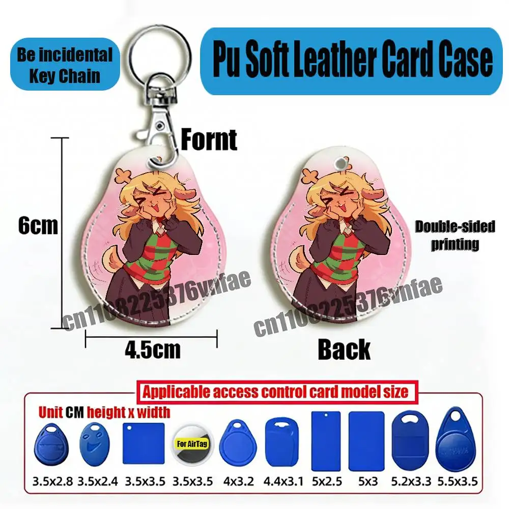 For D-Deltarune Noelle Holiday For AirTag Case Card Sleeve Holder ID Credit Bank Access Keychain For Air Tag Shell