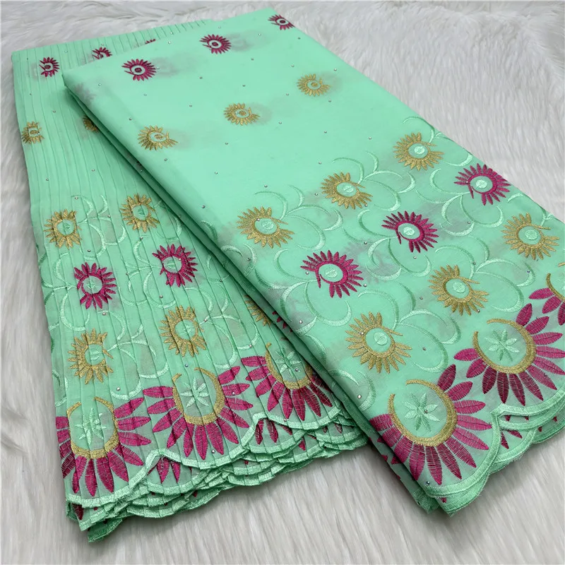 

10-ярдовая швейцарская вуаль, сухая кружевная ткань, лафая, вышивка, африканский 100% хлопок, популярный стиль в Дубае, материал для вечеринки 27L592903