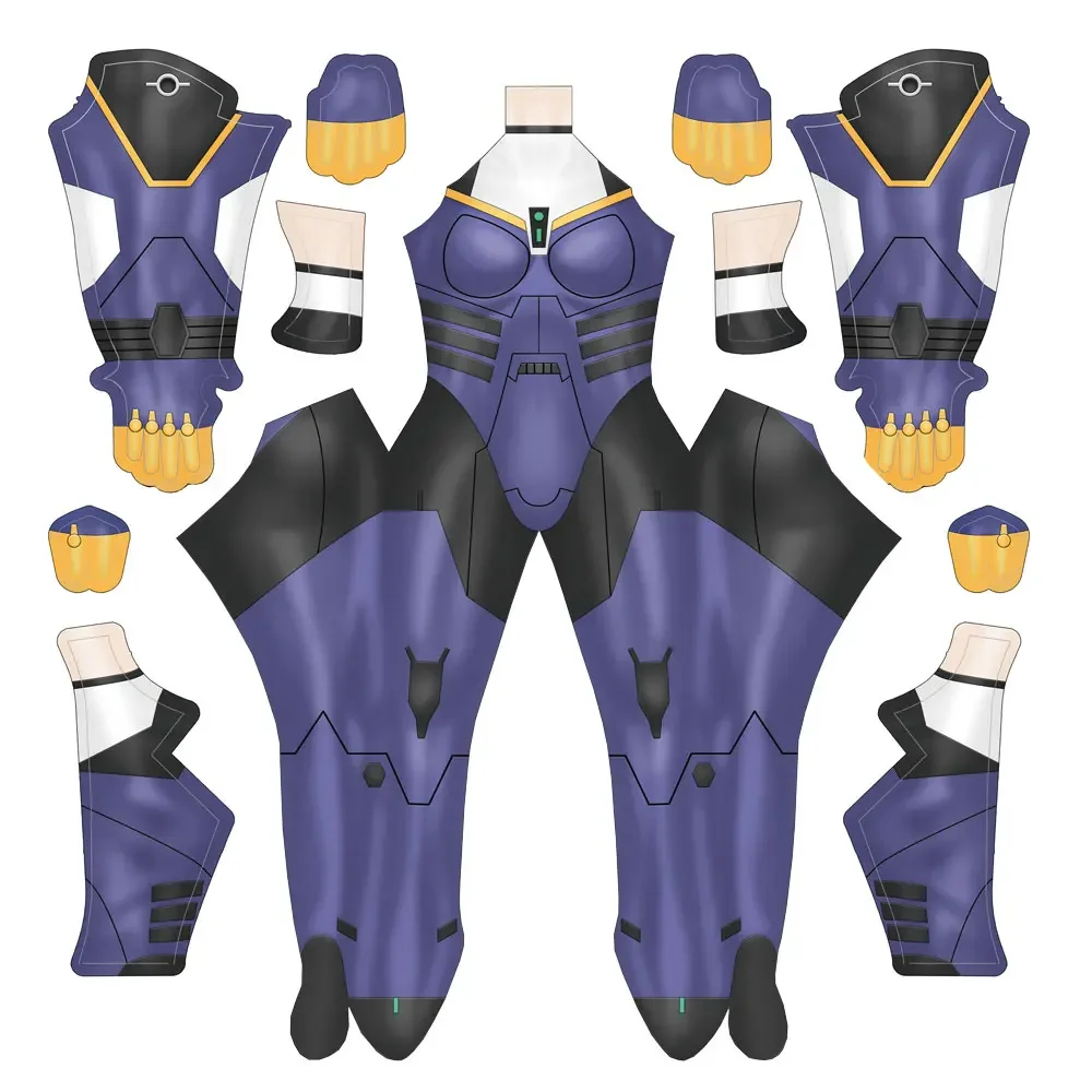 Frauen Janpanese Galgame Cosplay Kostüm Erwachsene Kinder Mädchen Frauen Superheld Zentai Halloween Bodysuit Party Overall