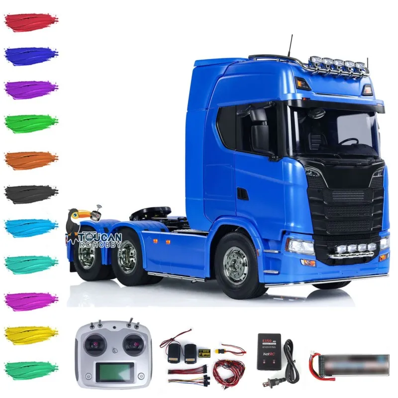 RCトラクタートラック 6X4 タミヤ 770S 1/14 56368 トゥーカン DIY塗装済み組み立て済みラジコンカー ライトサウンド付き車両玩具モデル