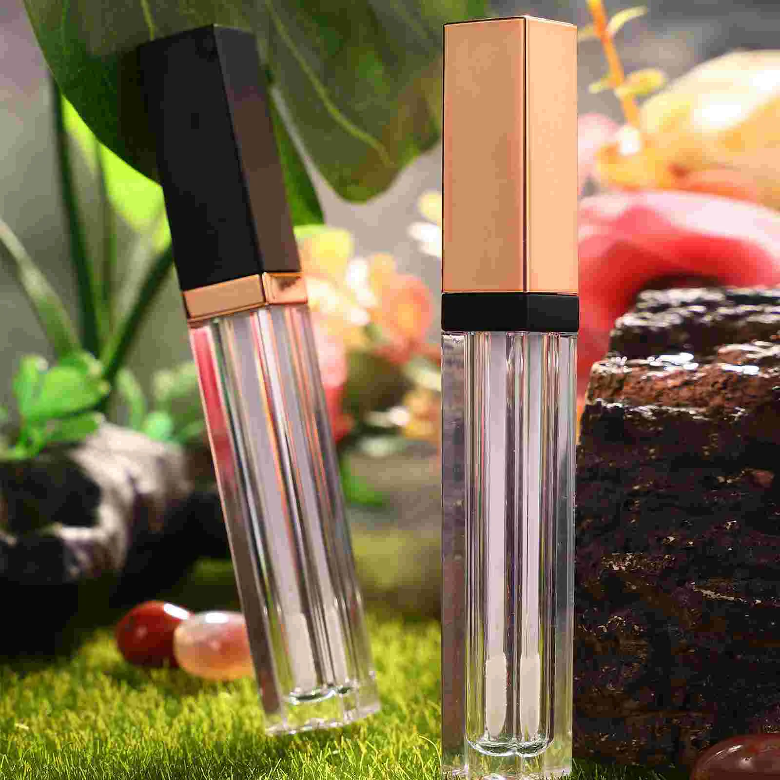 Lip Gloss Tube Balm Containers Empty Subpackage Lipstick Bottles Tubes Cylindrical