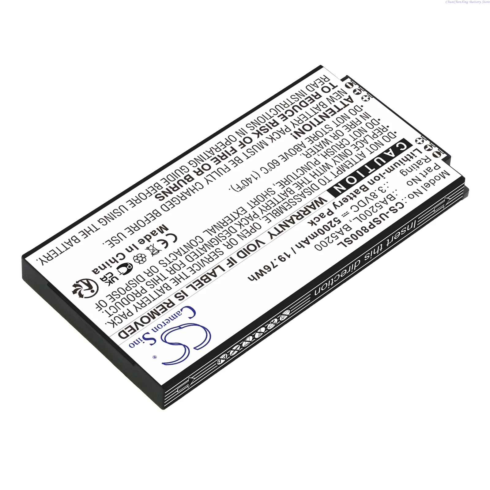 Cameron Sino 3.8V 5200mAh Battery BA5200L, BA5200 for UniStrong P8II E