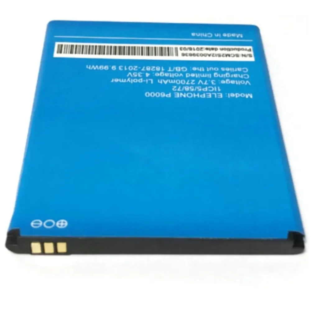 3.8V 2700mAh High quality Replacement Battery Authentic For Elephone P6000 For Elephone P6000 Pro Smartphone