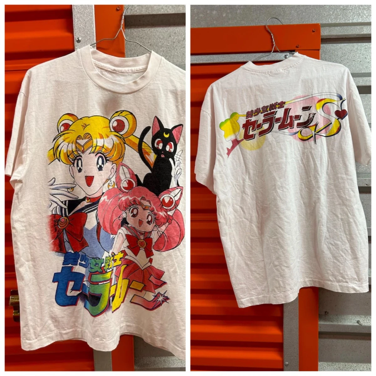 2026 90s Anime Sailor Moon Retro Graphic Summer Cotton Men's Clothing Women Tee Streetwear Trend Short Sleeve Couple Hip Hop