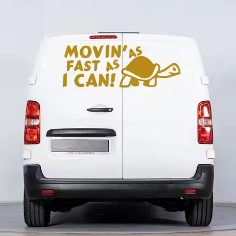 Car Stickers For Motorhome Horsebox Caravan Camper Van Body Back Door Turtle Decor Decals Auto Tuning Accessories Vinyl Cover