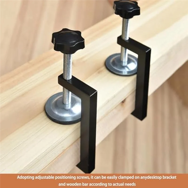 ABMO 6Pcs G Clamps For Woodworking Universal C-Clamp Small Desk Clamp Cabinet Face Frame With Stable Wide Jaw C Clamps