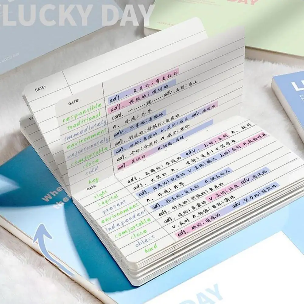 64 Pages Mini Notebook Horizontal Flip Up Notepad Hard Cover Pocket Notebook for Jotting Down Vocabulary Words Daily To Do Lists