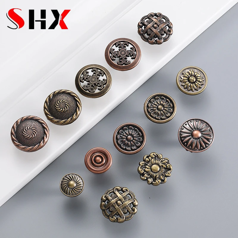 5/10PC Antique Bronze Kitchen Cabinet Drawer Knobs Dresser Cupboard Wardrobe Furniture Pulls Handle Wooden Box Jewelry Box Knobs