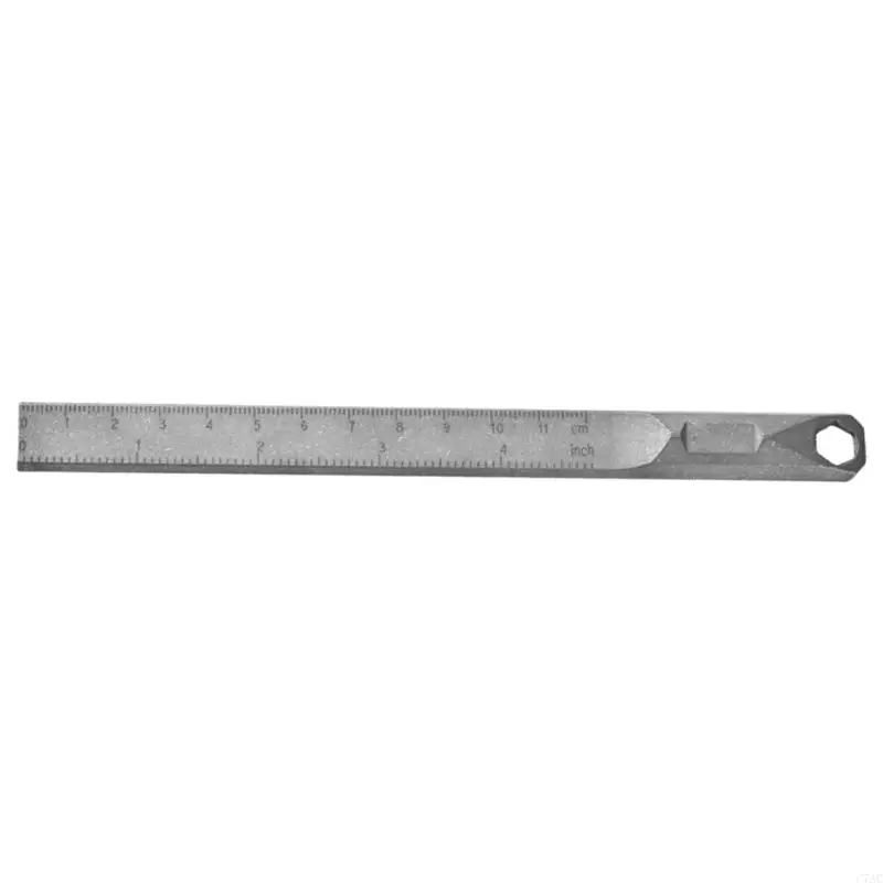 Portable Lightweight Hexagonal Wrench Drawing Ruler for Everyday Use Precise Measuring Crafting Needs Home Improvement C7AC