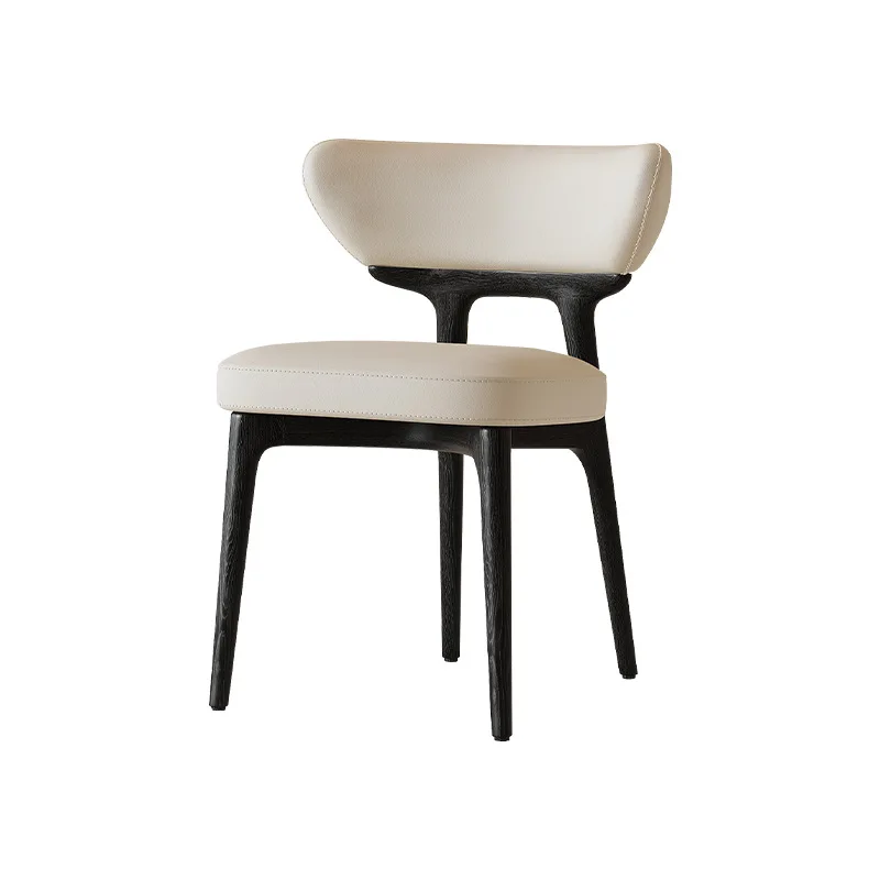 

Nordic, solid wood dining chair, lamb wool, home, restaurant, art style, back chair