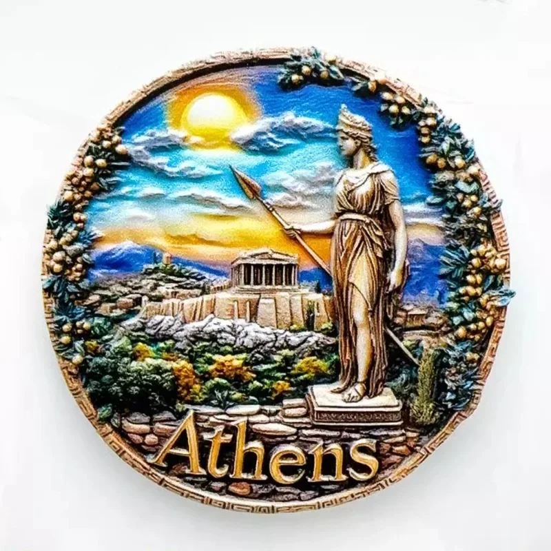 Greece Souvenirs Athens Fridge Stickers Parthenon Santorini Fridge Magnets Home Decoration Wedding Gifts