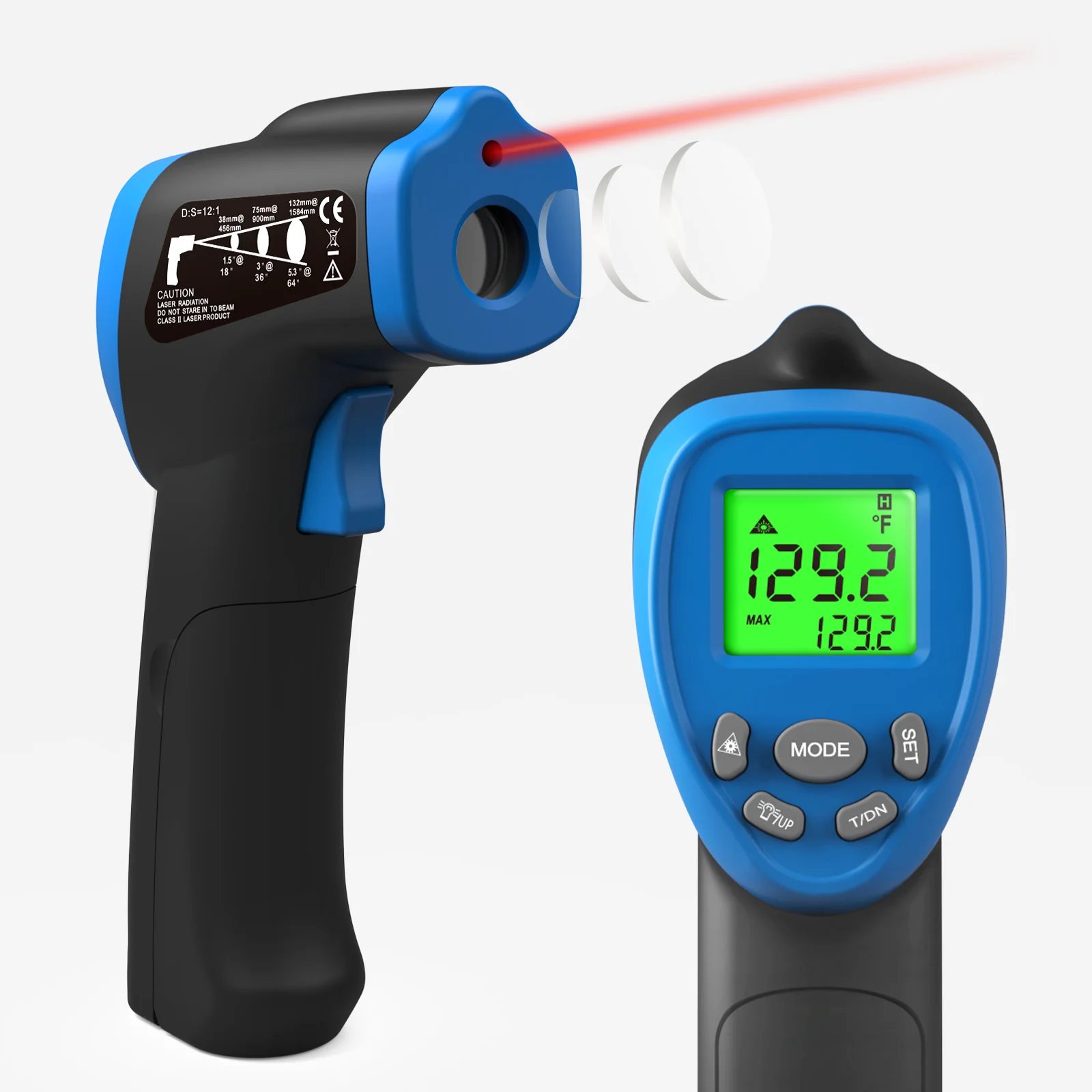 

HoldPeak No-contact Infrared Thermometer Digital Thermal Imager , High Accuracy Industry Pyrometer Humidity Ambient Meter