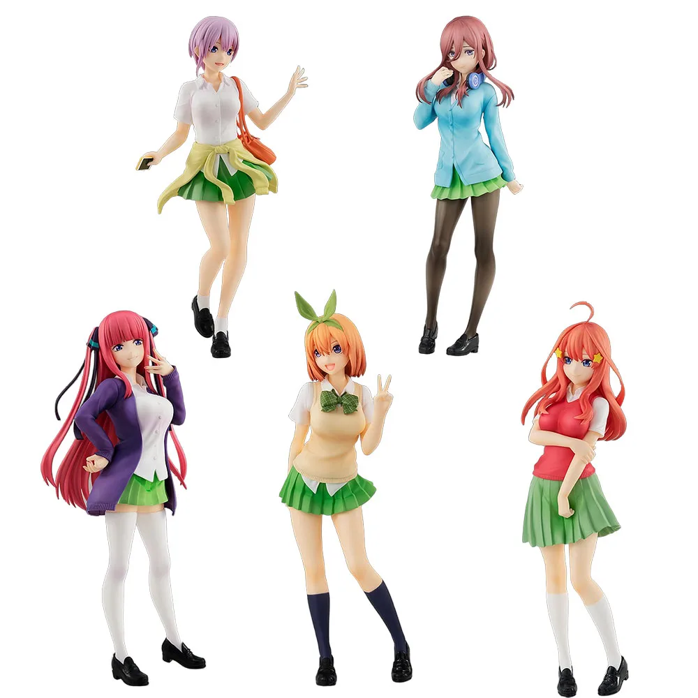 Figura de Anime Gotoubun no Hanayome de 17CM, Nakano Ichika Nakano Nino, modelo de animación, juguete para regalo, adornos de decoración de colección