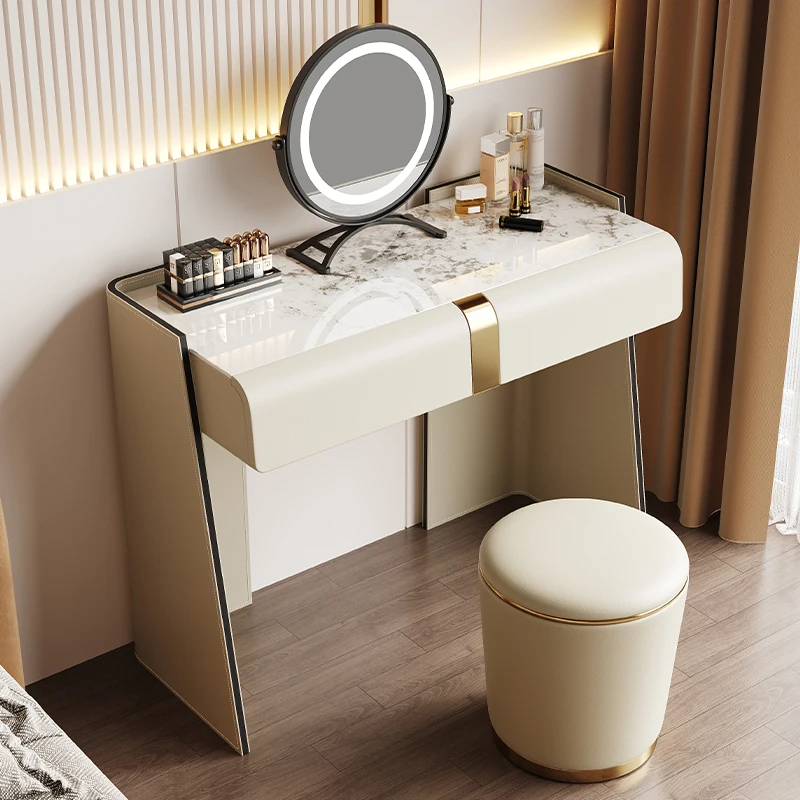 Light luxury bedroom modern simple makeup table advanced master bedroom small apartment makeup table