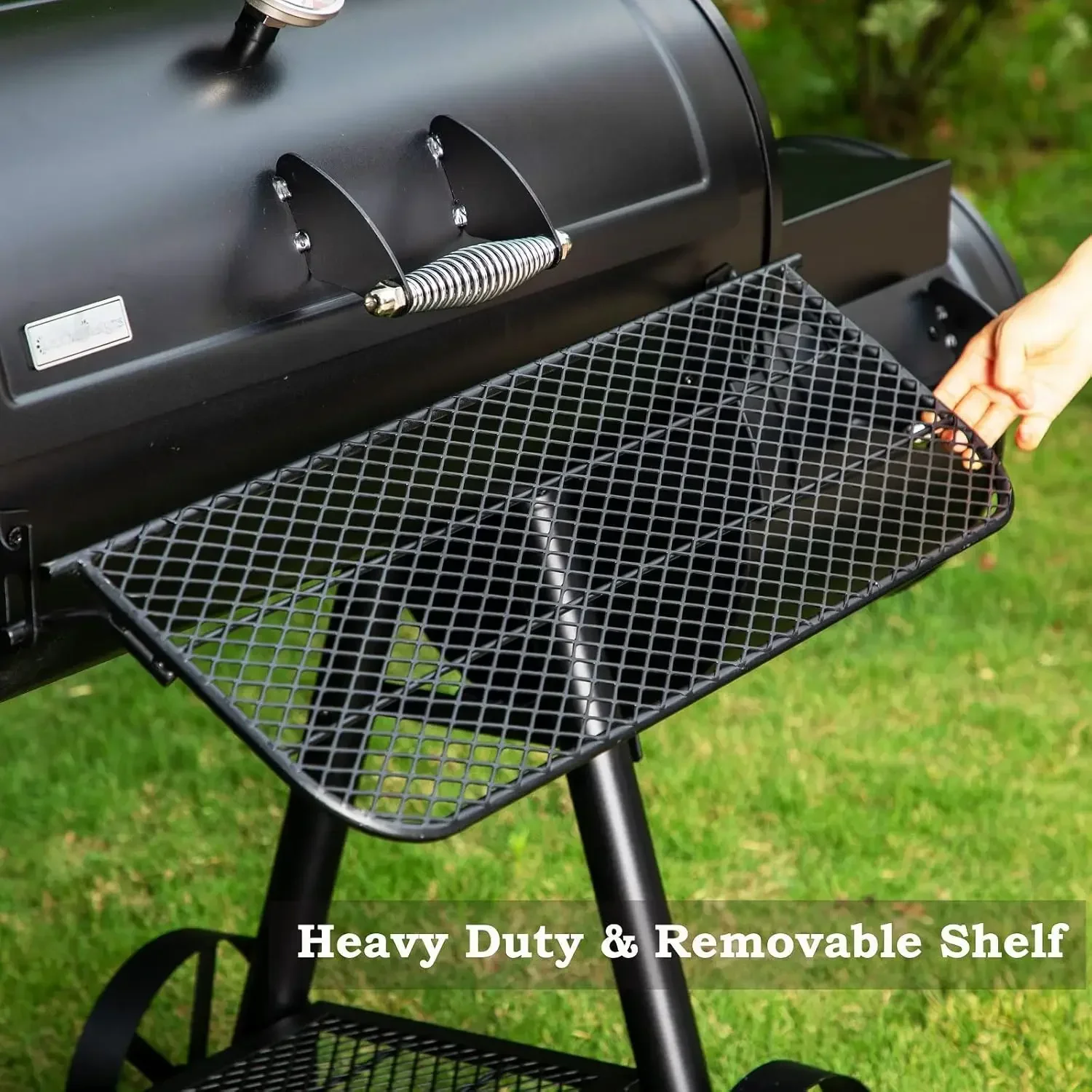 

Heavy-Duty Charcoal Smoker Grills Extra Large Outdoor BBQ Gill with Offset Smoker, 941 SQ.IN. Cooking Area