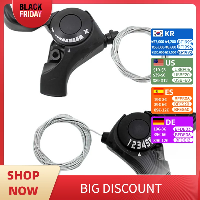 Bike Transmission High Quality 6.7/21 Speed TX30-7 MTB Trigger Shifters Thumb Gear Shift Levers Bicycle Derailleur