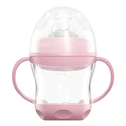 Sippy Cup With Handles 160ml Lidded Toddler Silicone Drinking Sippy Cup Ergonomic Grip Sippy Spout Bottle Dishwasher Safe For