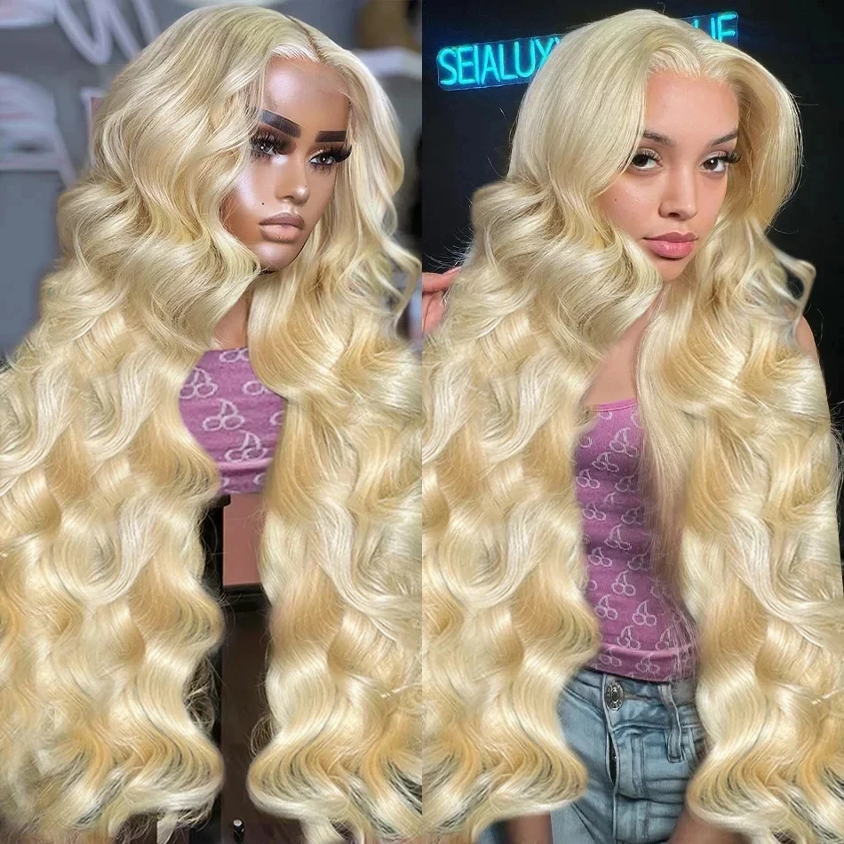 613 HD Lace Frontal Wig Honey Blonde Color Brazilian Remy Body Wave 13x4 13x6 Transparent Lace Front Human Hair Wigs For Women