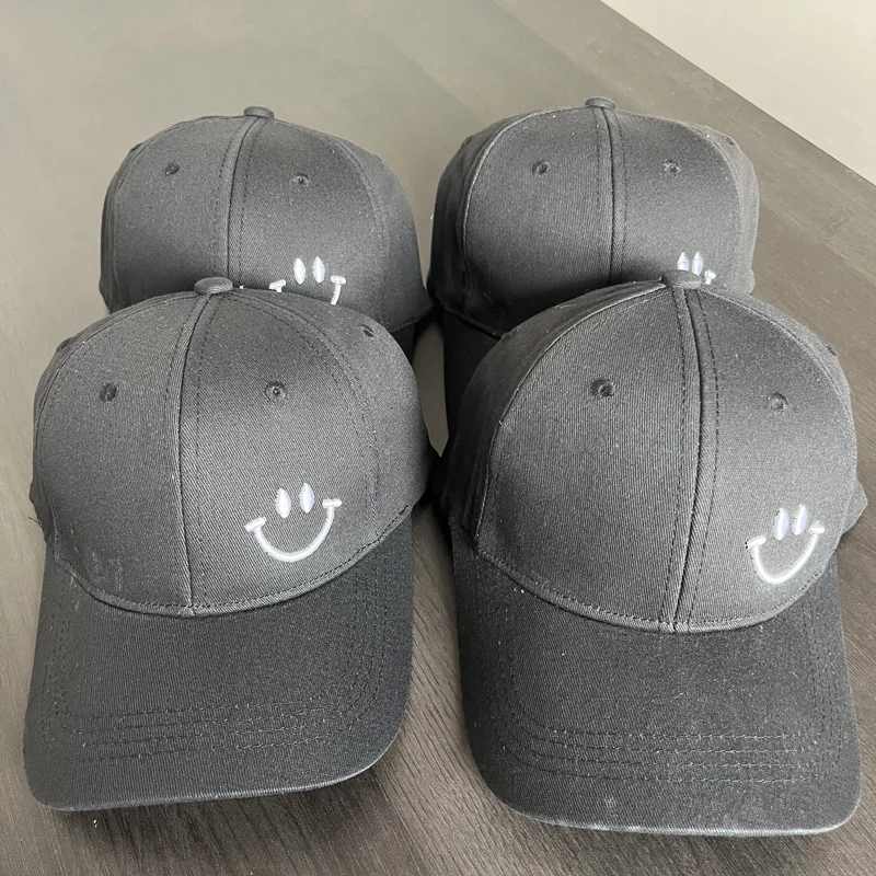 Solid Color Embroidery Baseball Cap Men Women Simple Adjustable Casual Duck Tongue Cap Send Socks