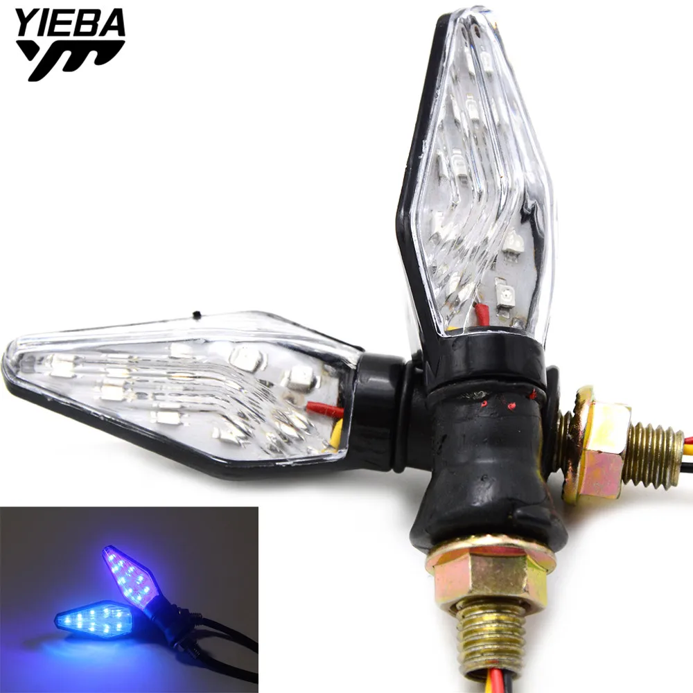 

Universal Motorcycle LED Flexible Turn Signal Indicator Light for yamaha YZF R1 R6 FZ1 FZ6 FZ800 XJ6 ducati monster 696 600 796