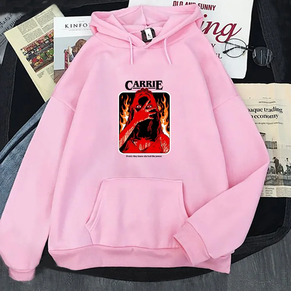 Carriee Movie StephenKing Classic Fashion Print Hoodies Funny Cartoon Comfortable Clothes Women's Men's Anime Graphic Sweatshirt