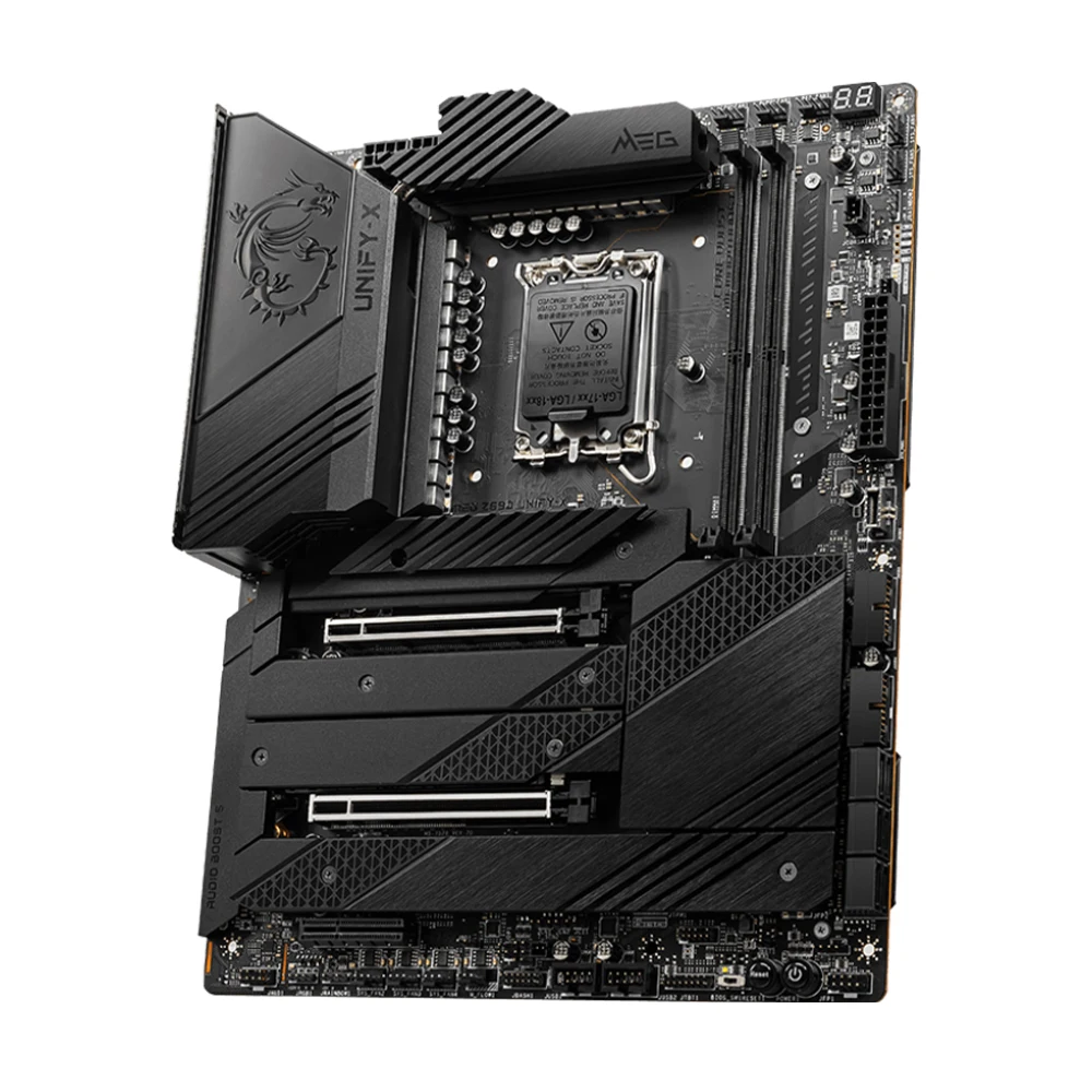 Imagem -02 - Msi-meg Z690 Unify-x Motherboard Use com Chipconjunto Intel Z690 Suporte I914900t I9-14900ks I7-14790f i7 12700k Cpu 2x Ddr5 96gb