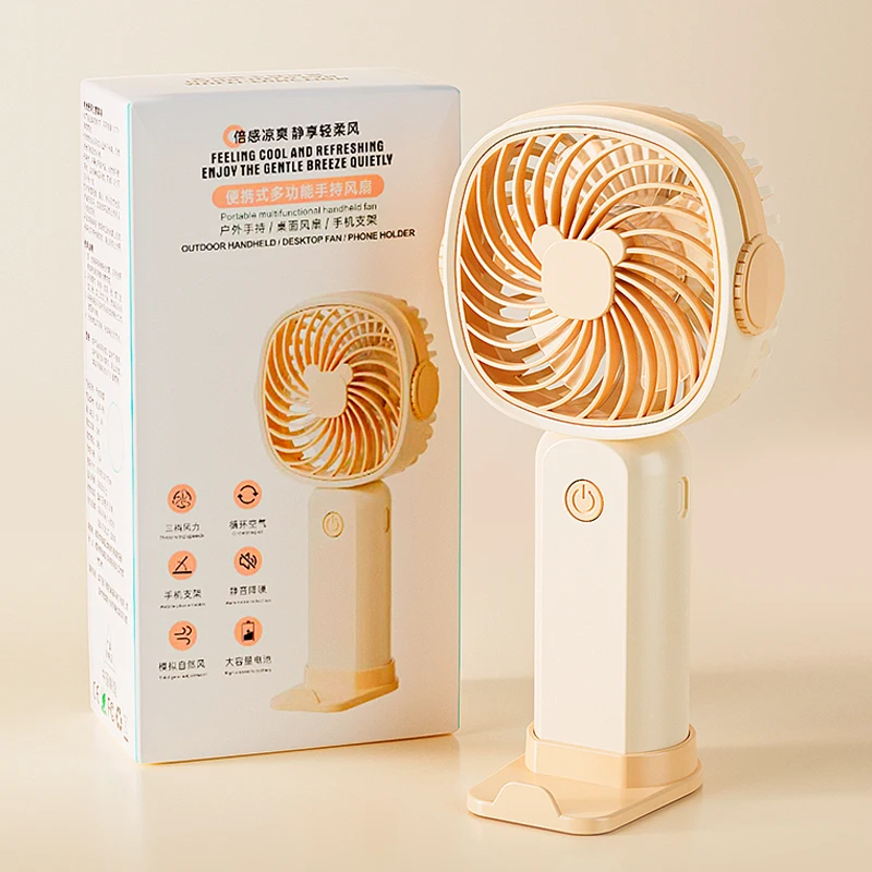 NEW Mini USB Handheld Fan Multi-Functional Desktop With Stand Eectric Fan Students Outdoor Portable Portable Small Fan