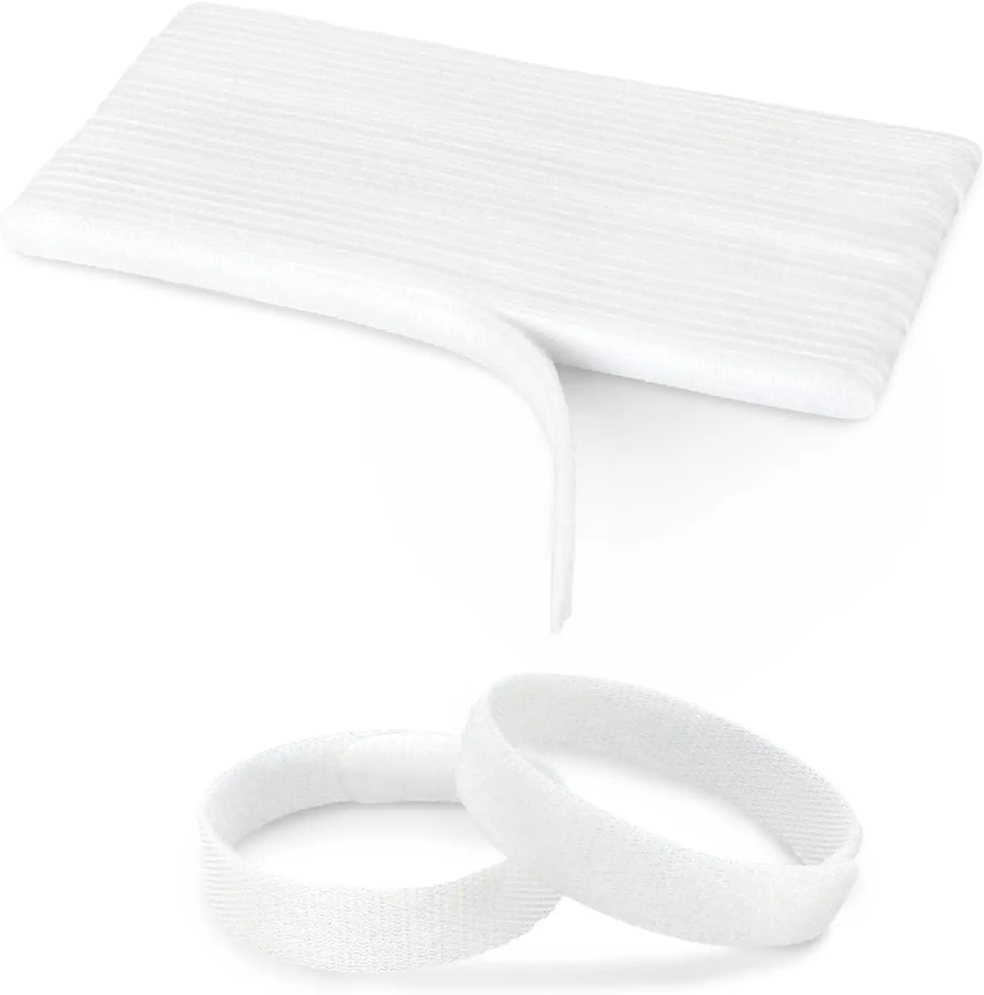 

50PCS Reusable Adjustable Cable Ties for Computer Cord Management - White