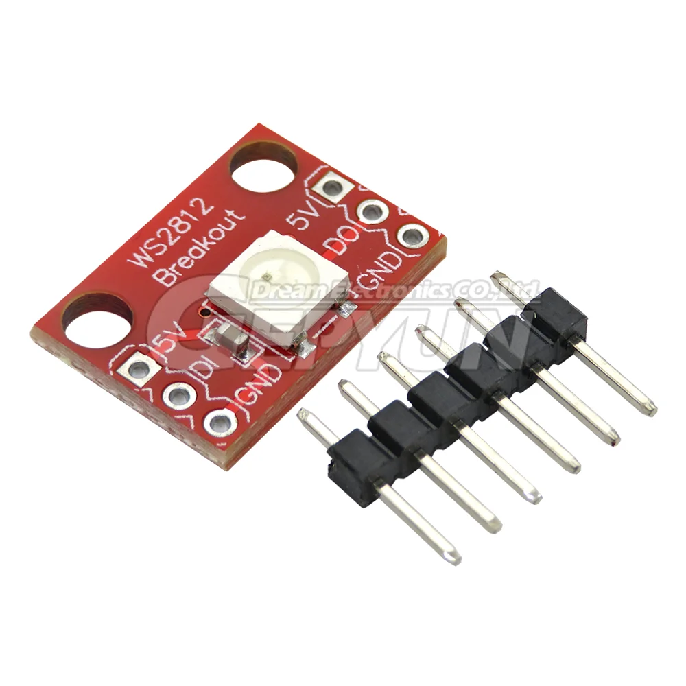 10pcs RGB LED Breakout-WS2812 Color Lamp Module Single-line Interface Full-color LED