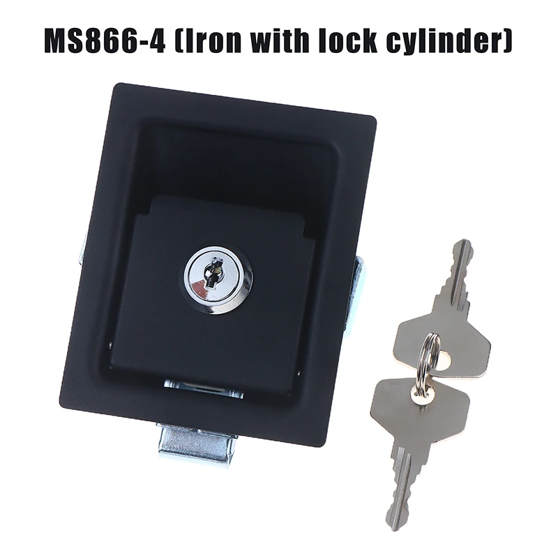 Universal RV Paddle Entry Door Lock Handle Door Latches Cabinet Distribution Box Flat Lock For Storage Rooms RV Accessories