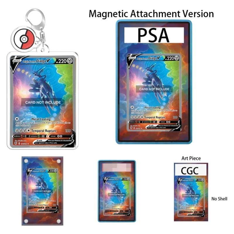 Porte-clés en acrylique recyclable pour collection d'art Pokémon Astral Radiance Origin Forme Dialga V Anime, cadeau pour fans