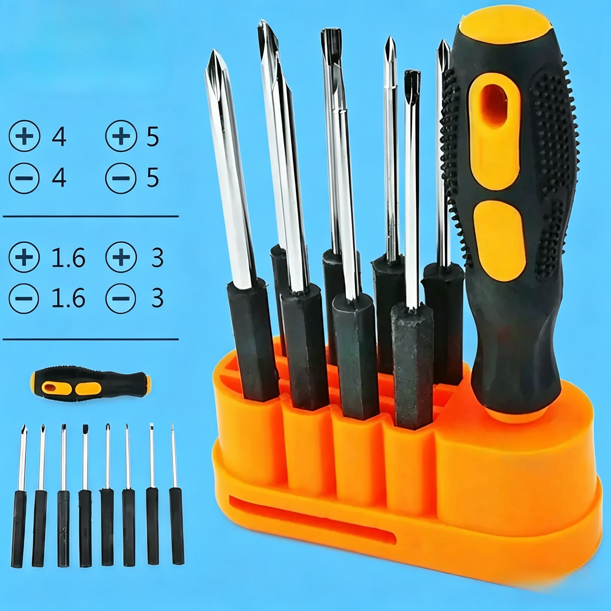 Hot Sale 1 Set 8-in-1 Multi-Functional Screwdriver Kit - Repair Tools for Phones, Computers, and Various Replaceable Heads